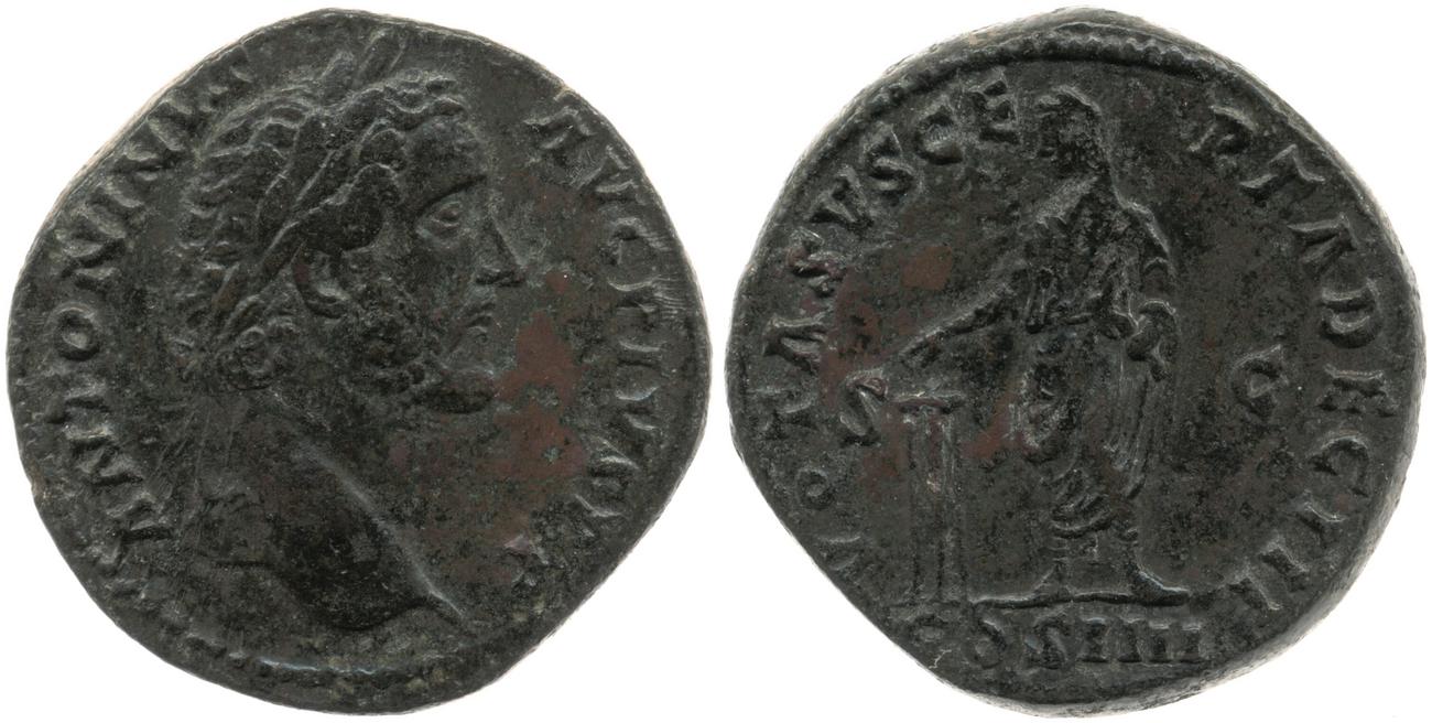 RIC III Antoninus Pius 794, аверс, bm
