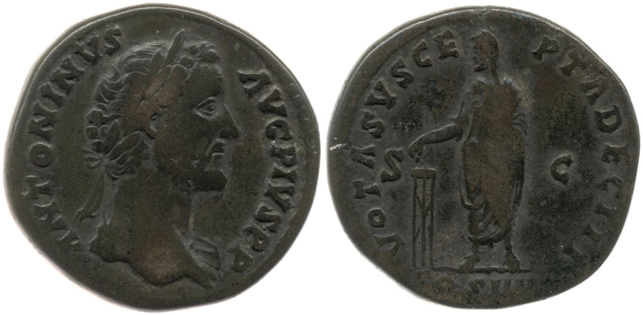 RIC III Antoninus Pius 794, аверс, bm