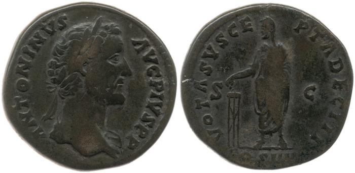 RIC III Antoninus Pius 794, реверс, bm