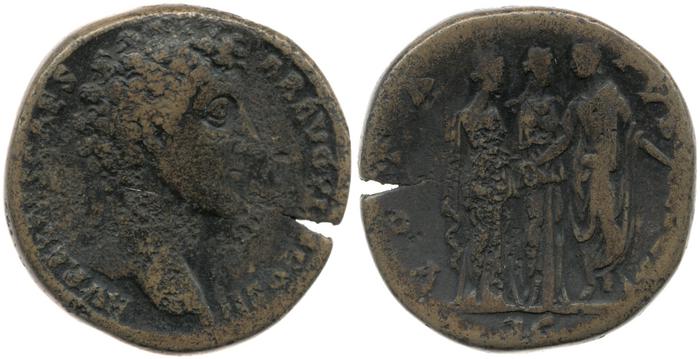 реверс RIC III Antoninus Pius 1253A