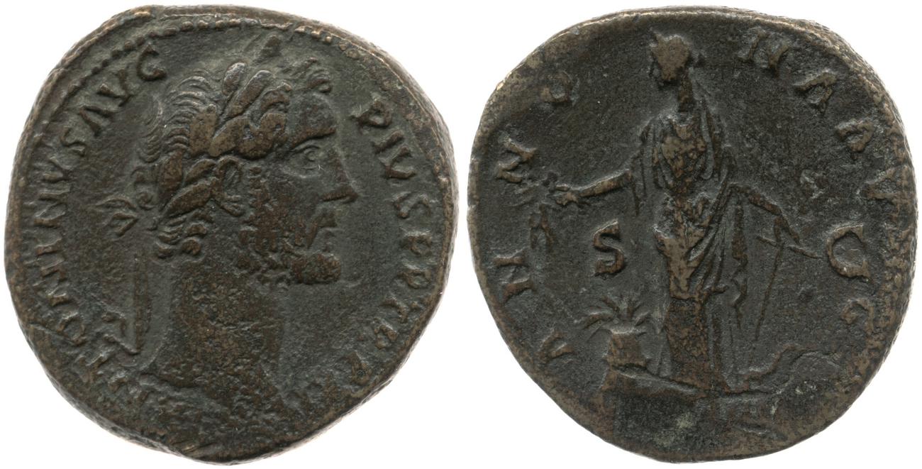 RIC III Antoninus Pius 840, аверс, bm