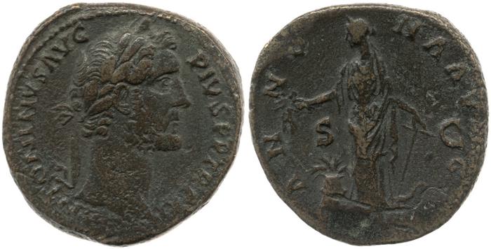 RIC III Antoninus Pius 840, реверс, bm