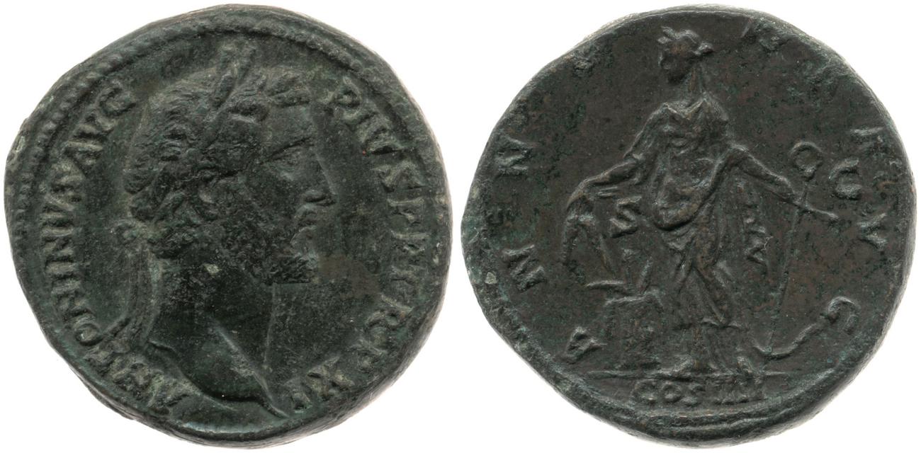 RIC III Antoninus Pius 840, аверс, bm