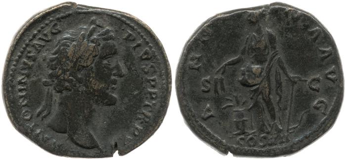 RIC III Antoninus Pius 840, реверс, bm