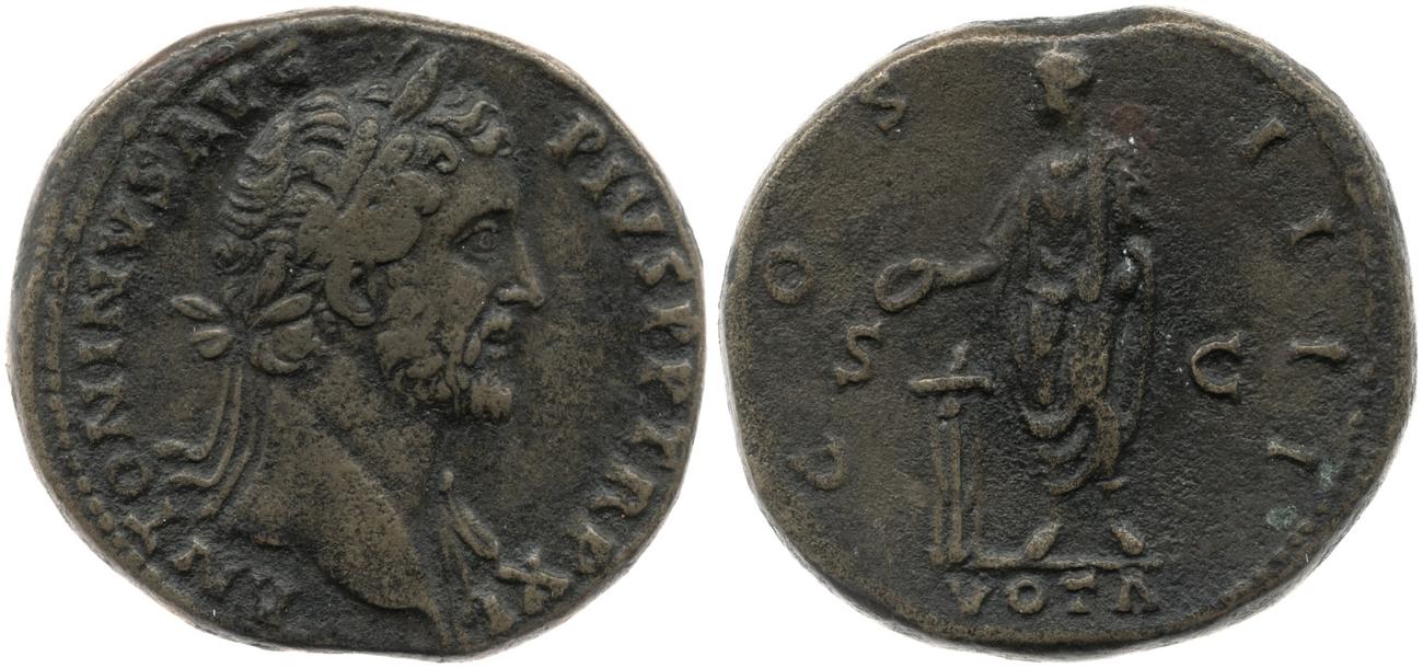 RIC III Antoninus Pius 844, аверс, bm
