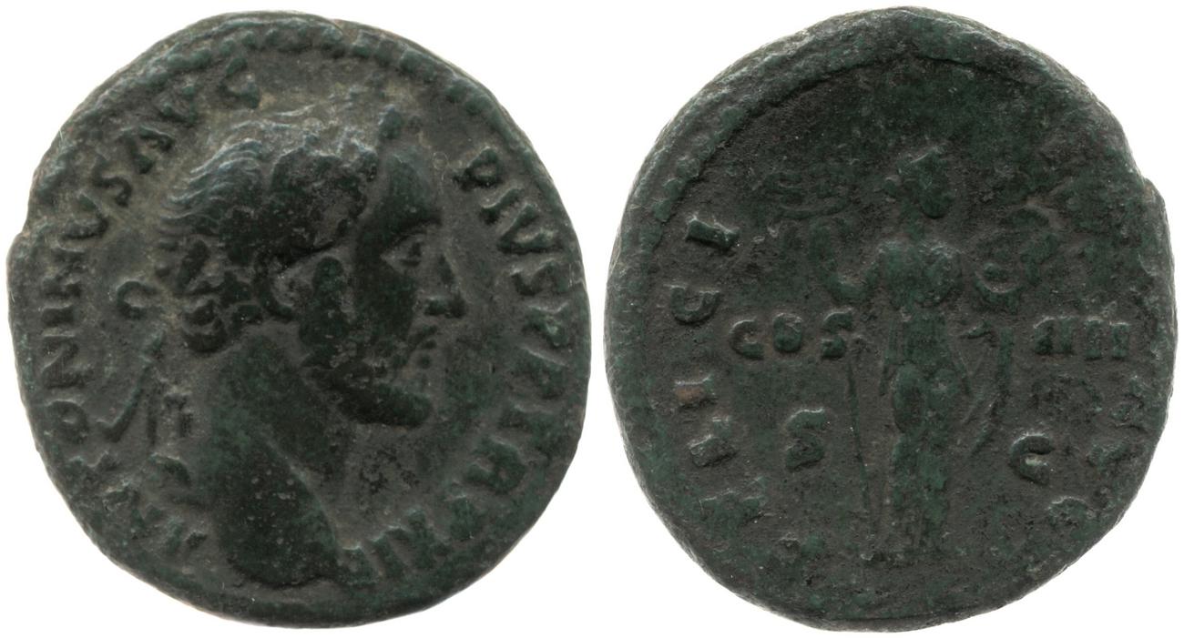 RIC III Antoninus Pius 860A, аверс, bm