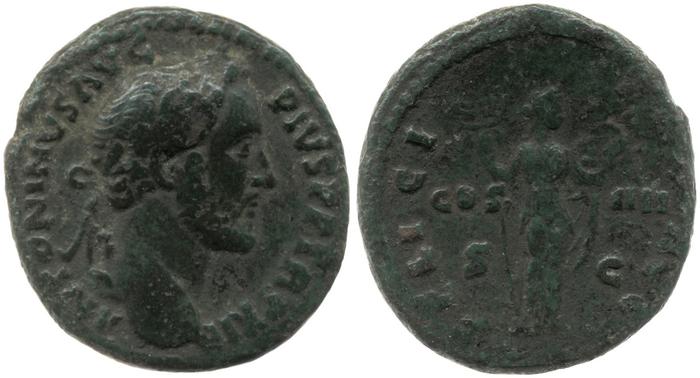 RIC III Antoninus Pius 860A, реверс, bm