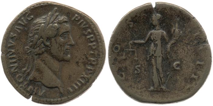 RIC III Antoninus Pius 866, реверс, bm
