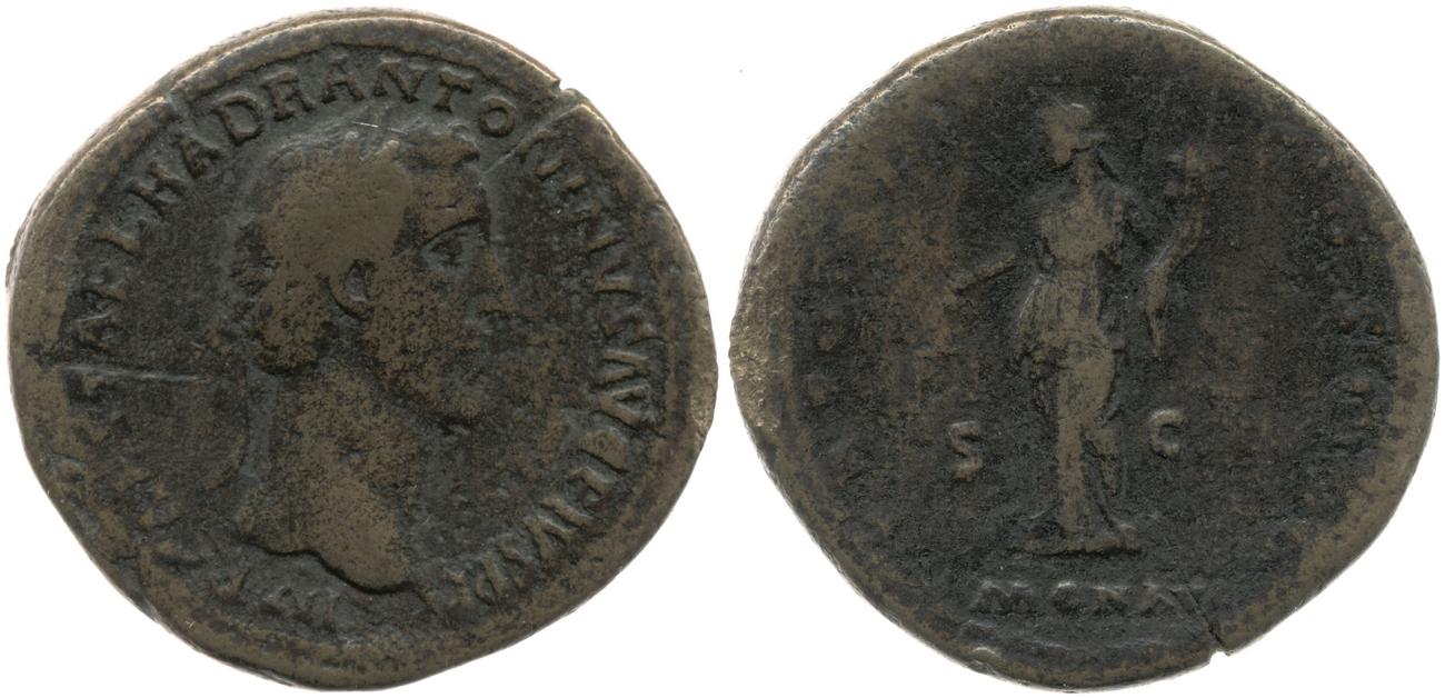 RIC III Antoninus Pius 872, аверс, bm