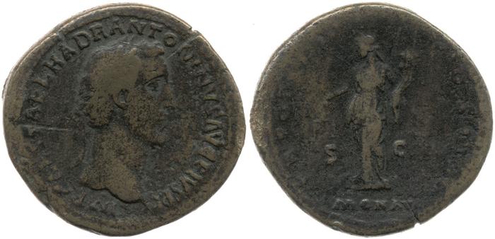 RIC III Antoninus Pius 872, реверс, bm