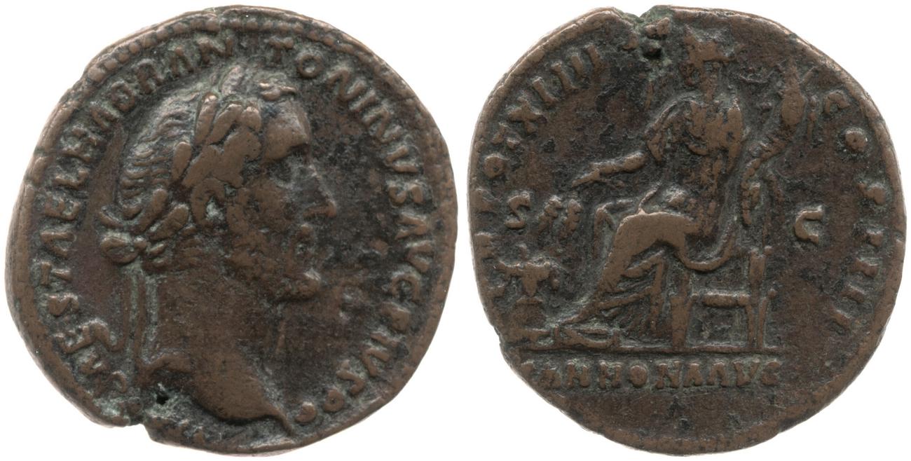RIC III Antoninus Pius 880, аверс, bm