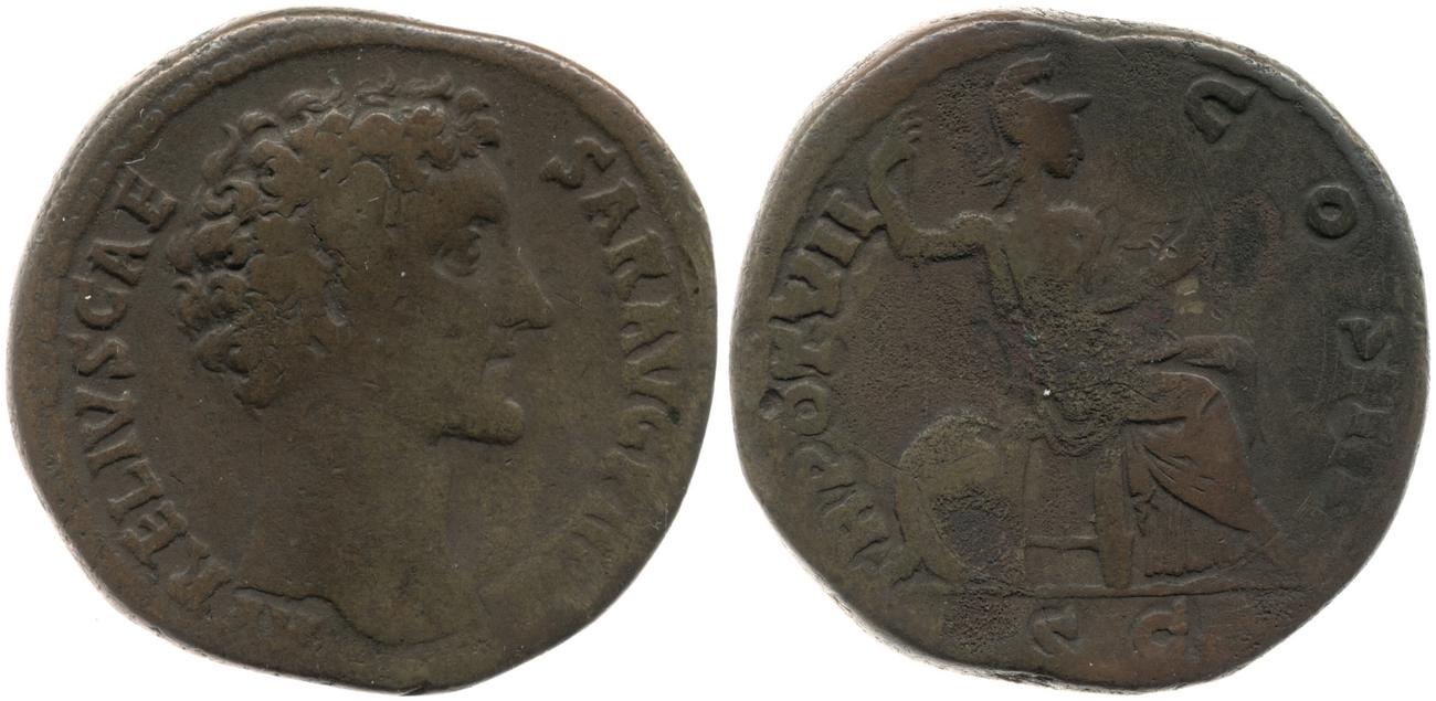 RIC III Antoninus Pius 1309A, аверс, bm