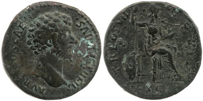 RIC III Antoninus Pius 1309A, реверс, bm