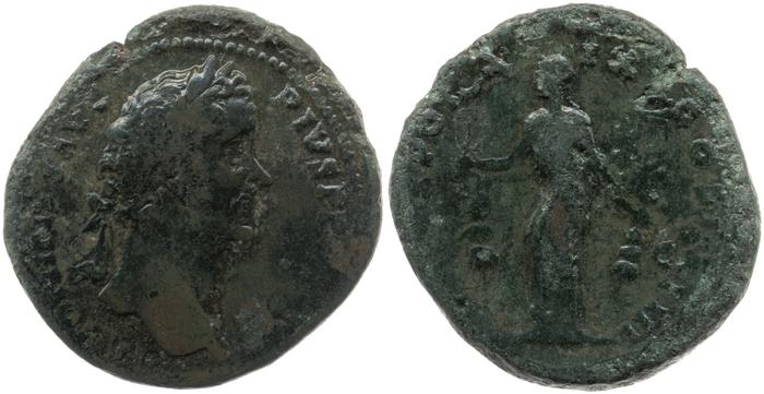 RIC III Antoninus Pius 943A, реверс, bm