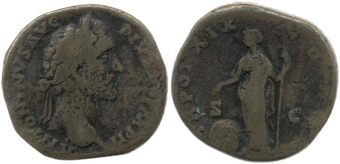 RIC III Antoninus Pius 946, реверс, bm