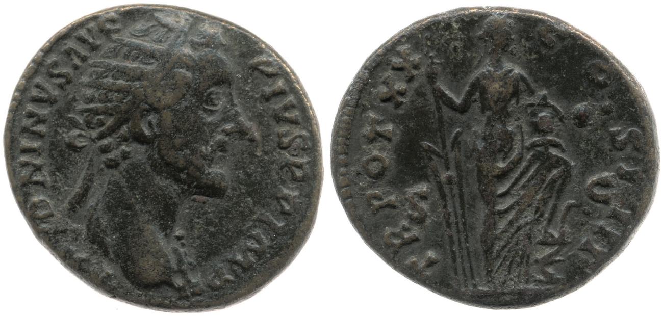 RIC III Antoninus Pius 969, аверс, bm