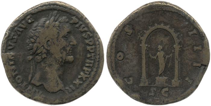 RIC III Antoninus Pius 999, реверс, bm