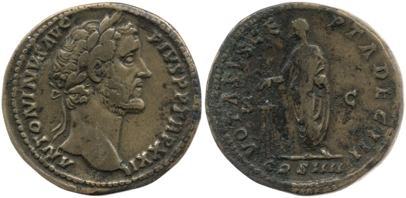 RIC III Antoninus Pius 1010, аверс, bm