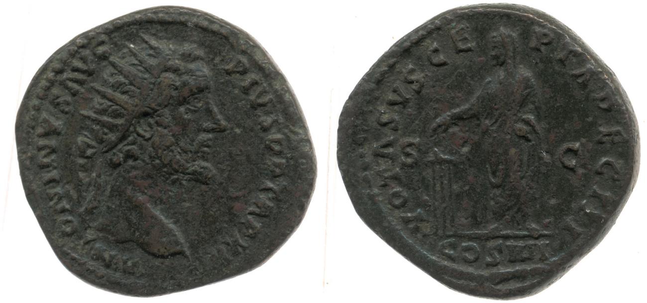 RIC III Antoninus Pius 1020, аверс, bm