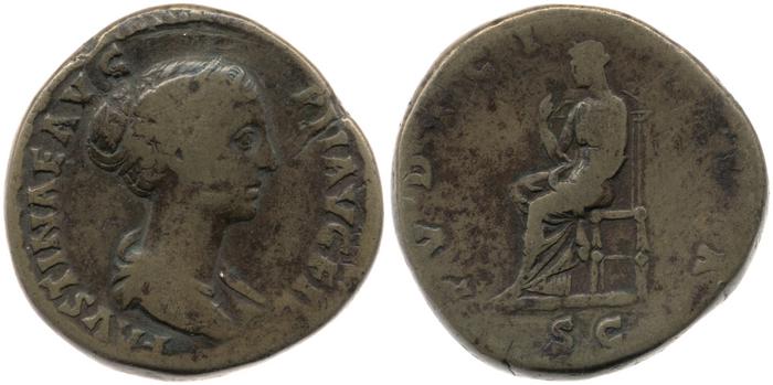 RIC III Antoninus Pius 1381, реверс, bm