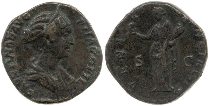 RIC III Antoninus Pius 1386B, реверс, bm