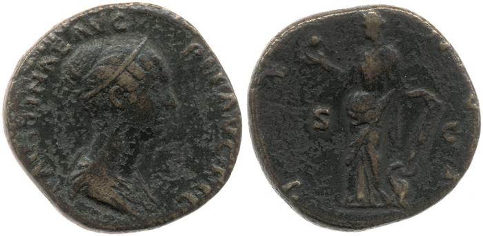 RIC III Antoninus Pius 1388C, реверс, bm