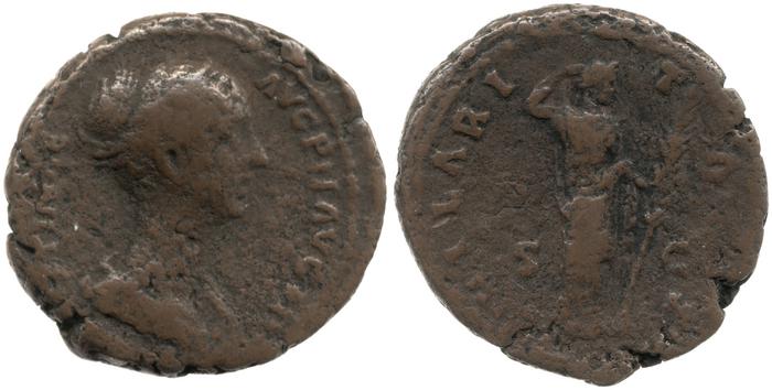 RIC III Antoninus Pius 1396b, реверс, bm