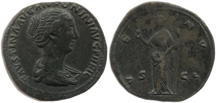 реверс RIC III Antoninus Pius 1387b