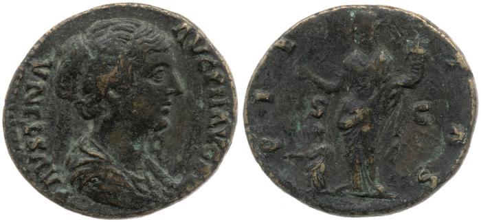 RIC III Antoninus Pius 1402, реверс, bm