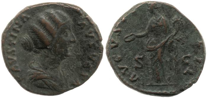 RIC III Antoninus Pius 1390, реверс, bm