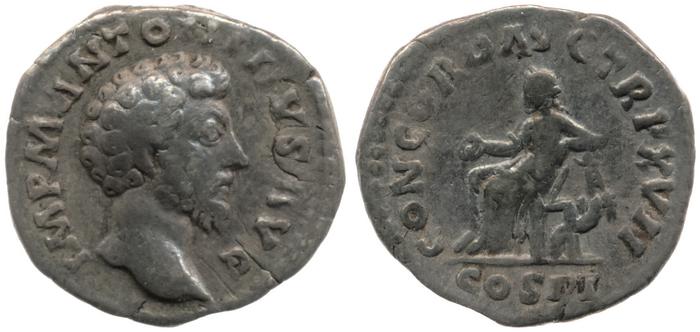 RIC III Marcus Aurelius 59, реверс, bm