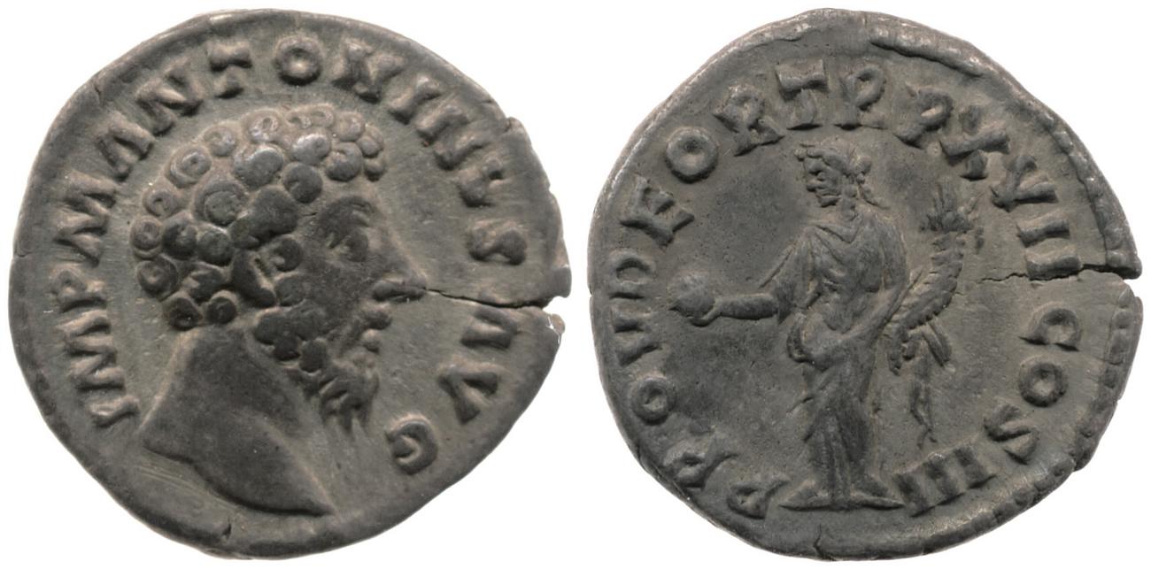 RIC III Marcus Aurelius 70, аверс, bm