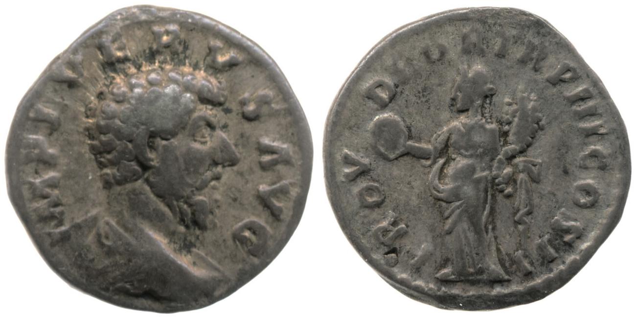 аверс RIC III Marcus Aurelius 491A