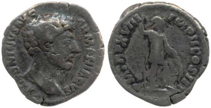 RIC III Marcus Aurelius 91, реверс, bm