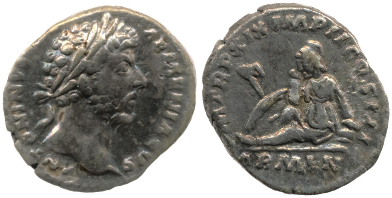 аверс RIC III Marcus Aurelius 122