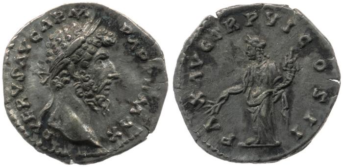 реверс RIC III Marcus Aurelius 555