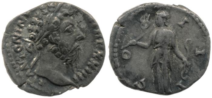 реверс RIC III Marcus Aurelius 212