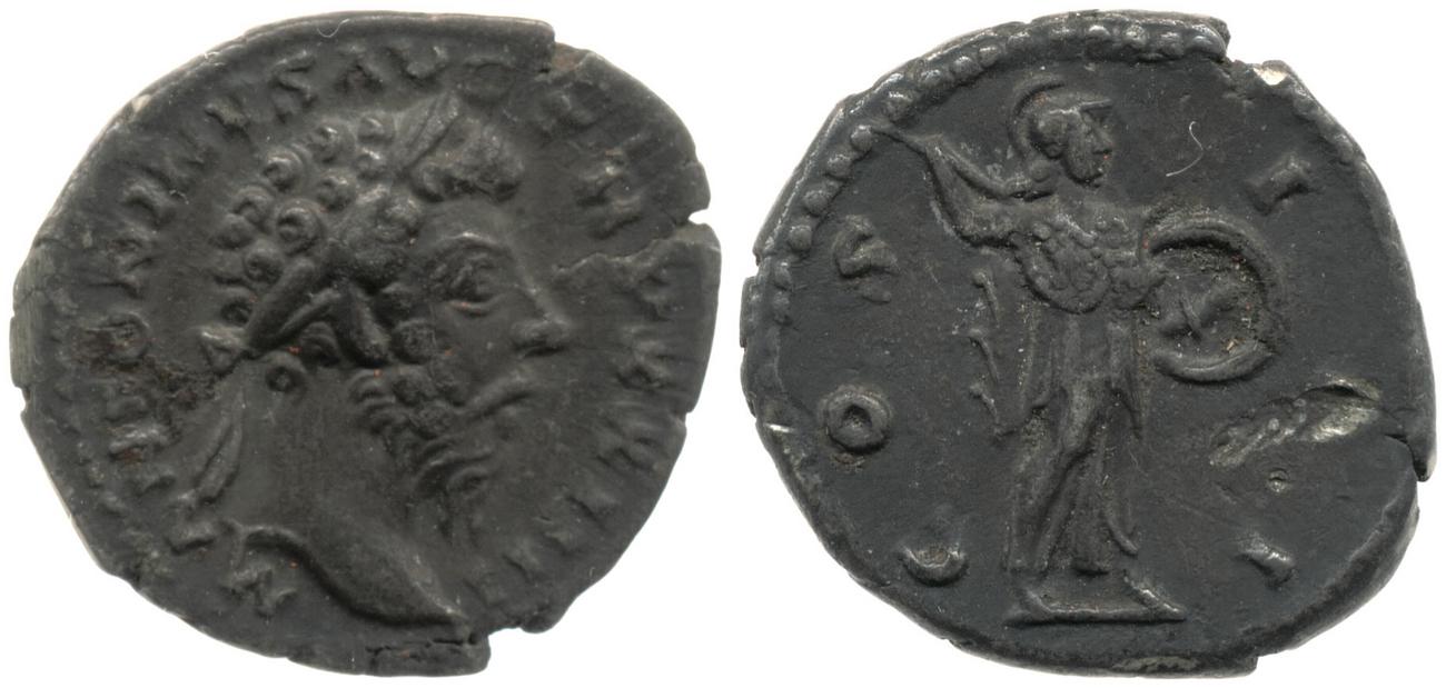 аверс RIC III Marcus Aurelius 211