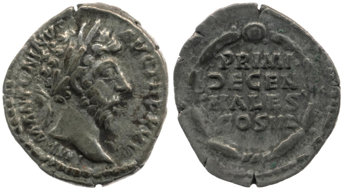 аверс RIC III Marcus Aurelius 245