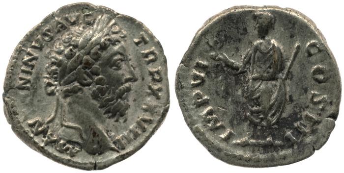 RIC III Marcus Aurelius 296, реверс, bm