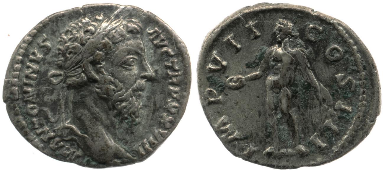 RIC III Marcus Aurelius 300, аверс, bm