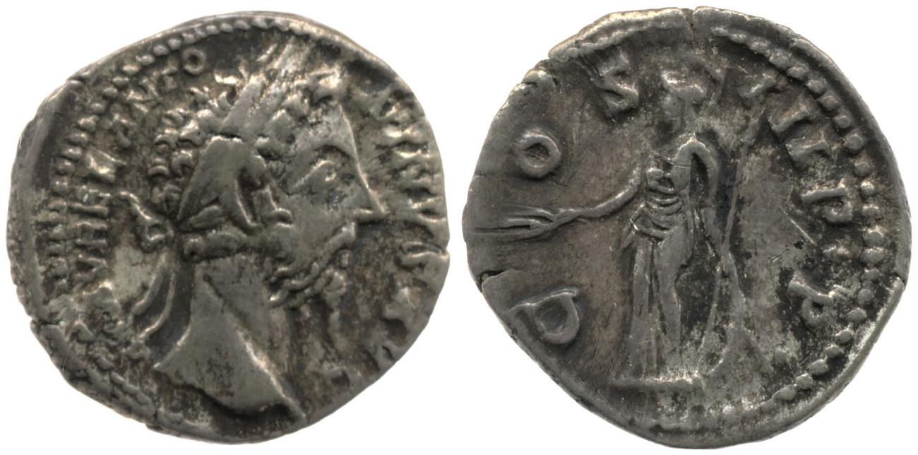 аверс RIC III Marcus Aurelius 412
