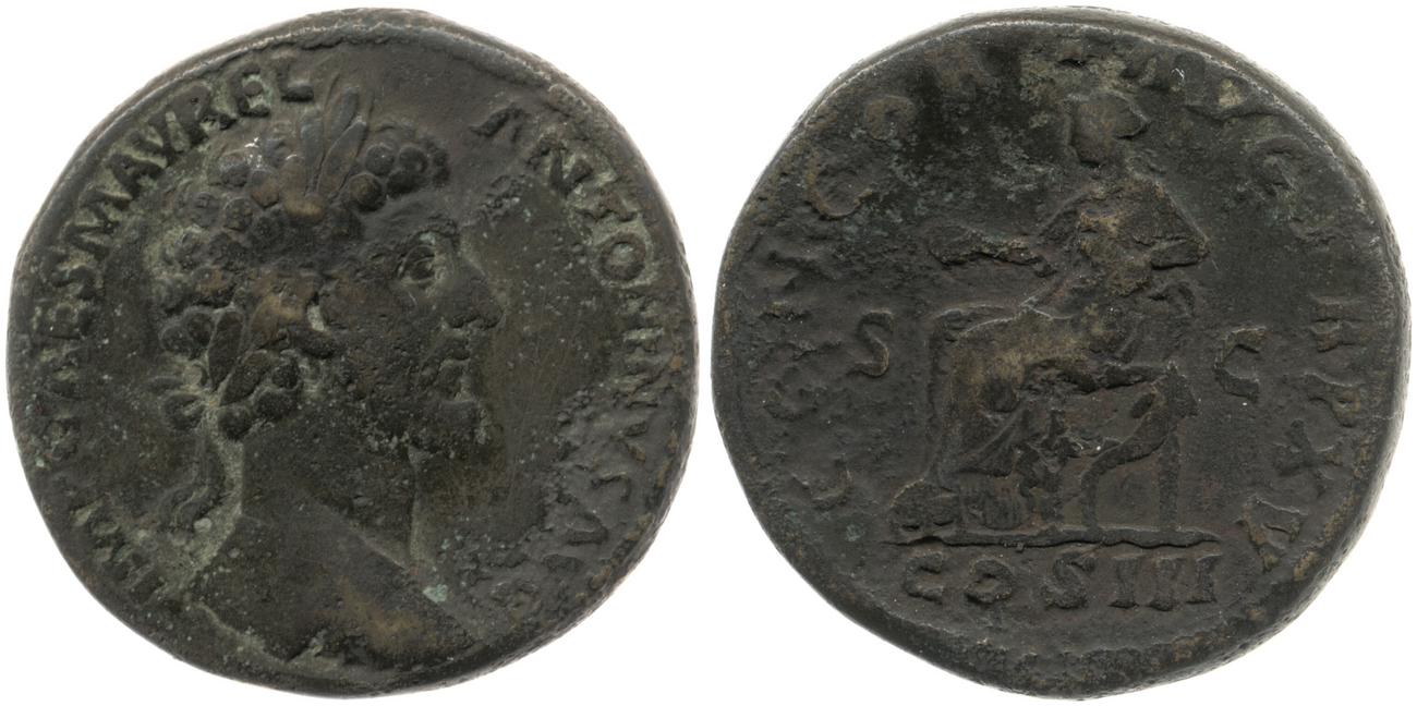 аверс RIC III Marcus Aurelius 794