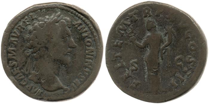реверс RIC III Marcus Aurelius 804