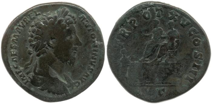 реверс RIC III Marcus Aurelius 821