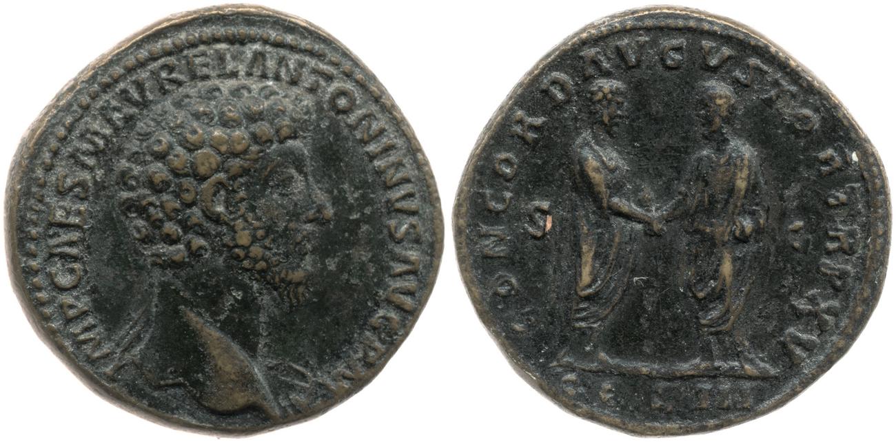 аверс RIC III Marcus Aurelius 795