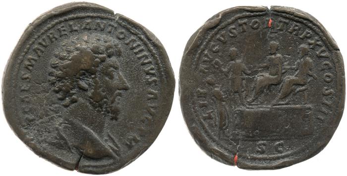реверс RIC III Marcus Aurelius 806