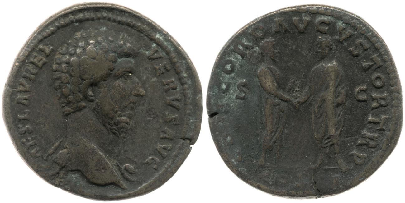 RIC III Marcus Aurelius 1283, аверс, bm