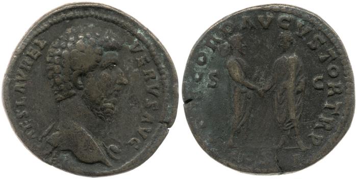 RIC III Marcus Aurelius 1283, реверс, bm