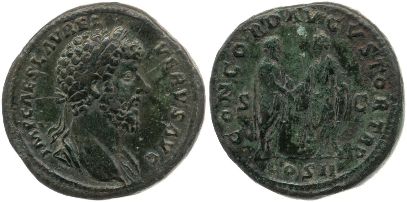 RIC III Marcus Aurelius 1284, аверс, bm